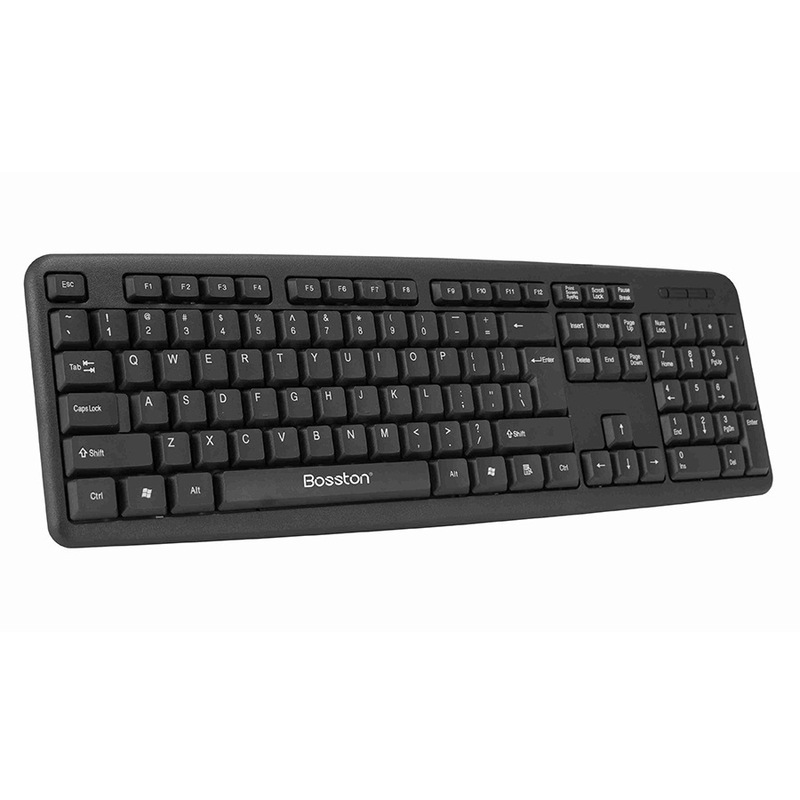 Boston K830 Wired Keyboard USB Home Game Business Office Simple Laptop Desktop Computer Universal