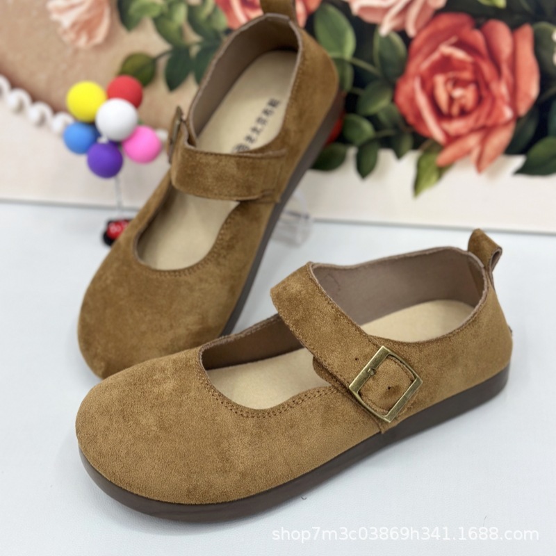 Cute Mary Jane Flats for Women 2024 Autumn Pregnant Women Non-Slip Retro Flats Shoes with Skirts Soft Sole Trendy Versatile Shoes