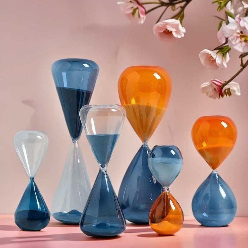Carefully Selected Manufacturers Directly Sell Colored Glass Hourglass Timers of 5/10/20/30 Minutes, Creative Home Decor Items Carefully Selected Manufacturers Directly Sell Colored Glass Hourglass Timers of 5/10/20/30 Minutes, Creative Home Decor Items