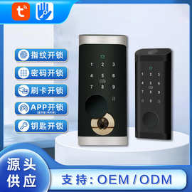 美标智能呆锁涂鸦通通指纹锁家用公寓远程APP智能密码锁厂家批发