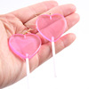 Accessory, cute earrings heart shaped, wholesale, Japanese and Korean