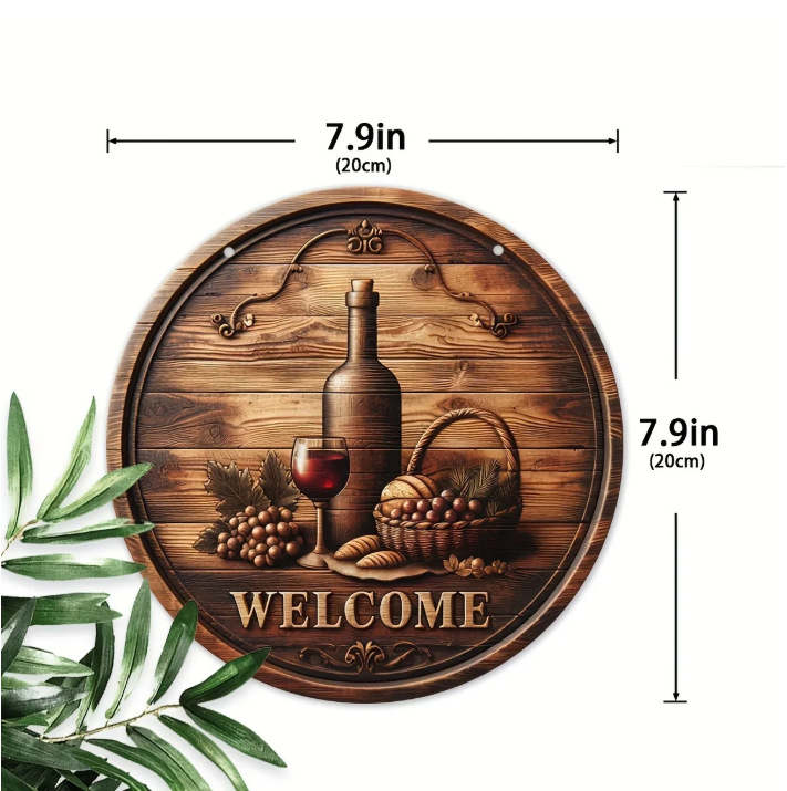 Label kayu bulat / 20cm