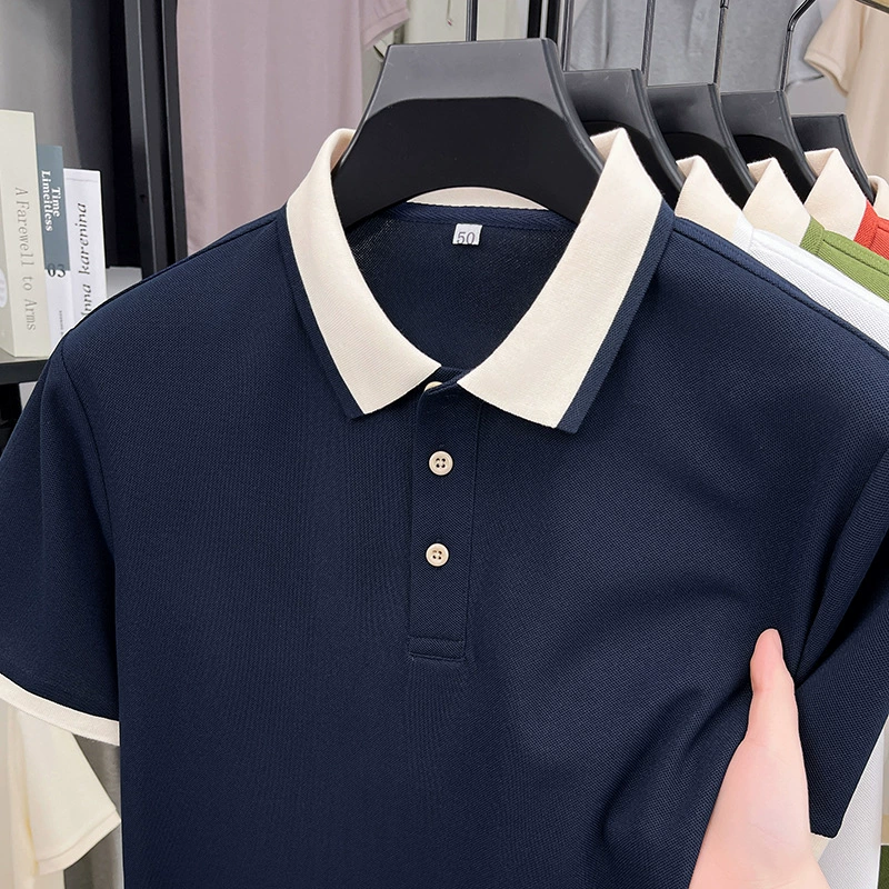 Летняя рубашка-поло, рабочая одежда, футболка, корпоративная команда, рекламная культурная рубашка с лацканами, рабочая одежда с короткими рукавами, летняя одежда