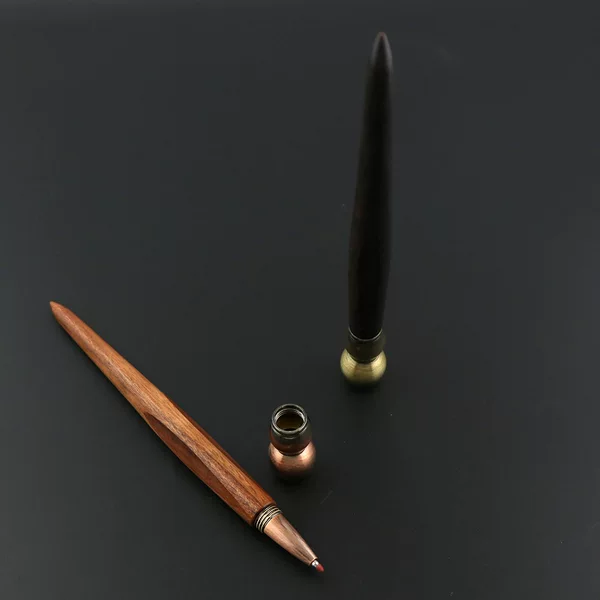 Spot supply bronze gourd base rosewood ebony shaped desk pen wood gel pen signature pen