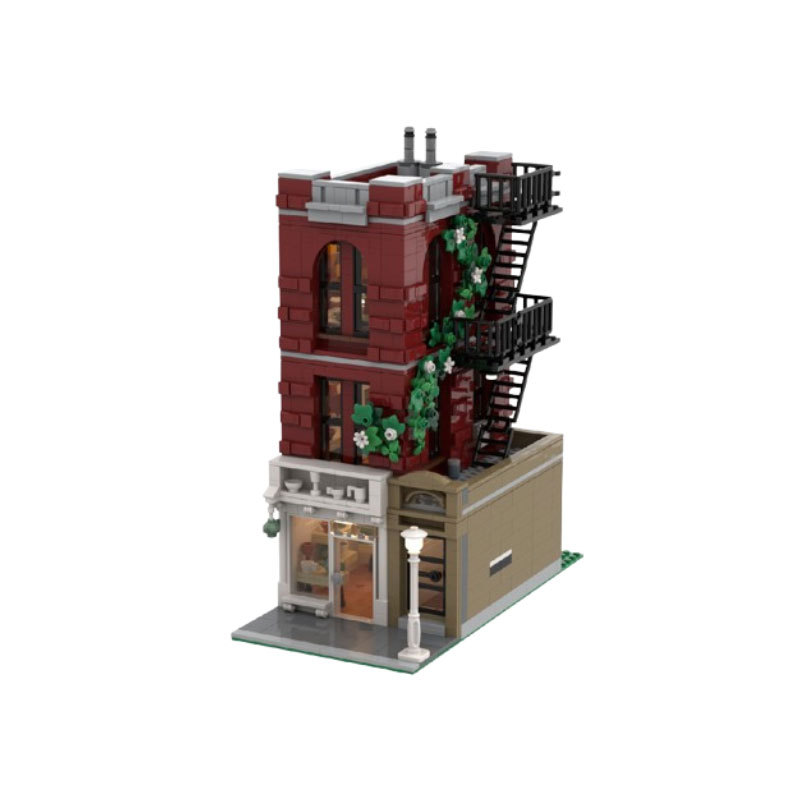 Architectural City Street Scene Building Blocks Toy Set_voghion.com