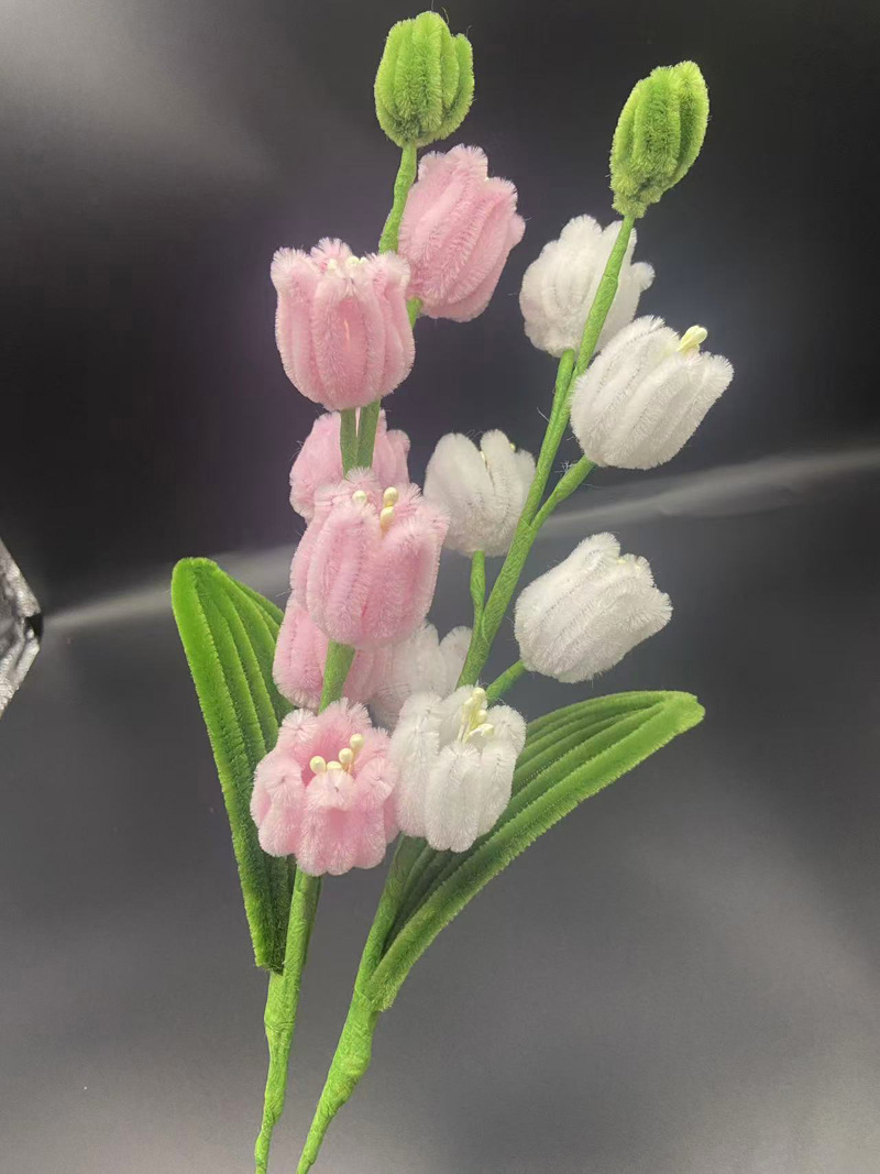 Single Twist Stick Finished Product, Handmade Arrangement Decoration, Lily Of The Valley Wedding Bouquet, Home_voghion.com