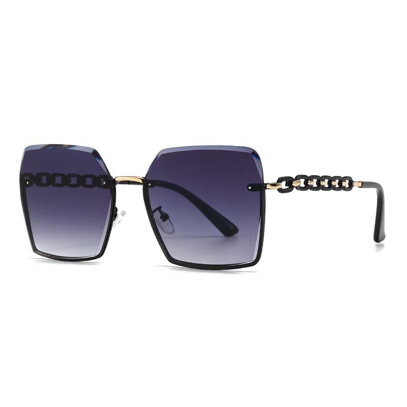Cross-Border Export New Modern Retro Square Frame Rope Decorative Sunglasses Ins Style Street Style Big-Name Sunglasses 2515_voghion.com