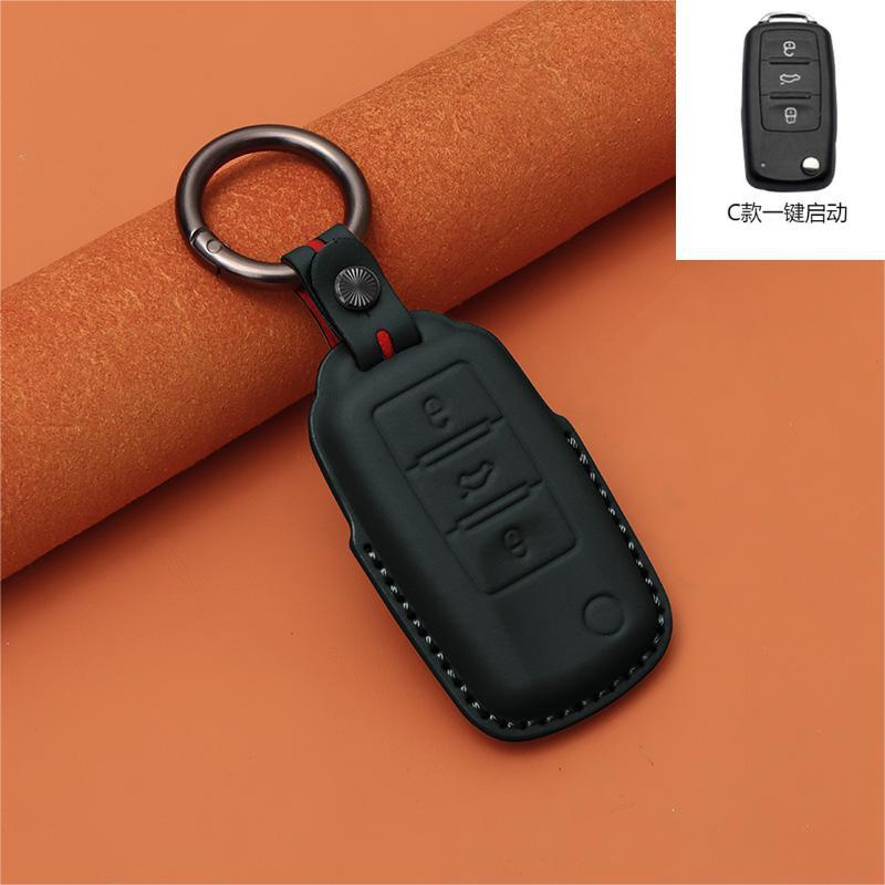 鍵カバーの頭の層の牛革の本革の速騰の宝はマイテンのゴルフの歌の道を探して車のパサートの朗逸を見ます。