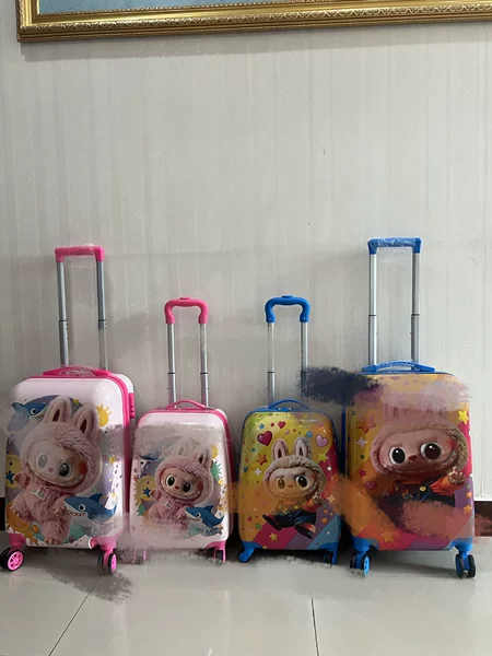 2025 New Model Launched Cartoon Children's Suitcase with Universal Wheels Supports Printing and Dropshipping