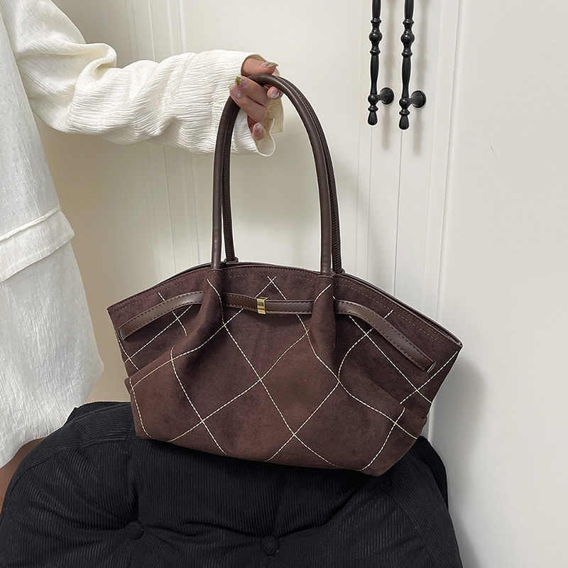 单肩包秋季新款腋下包包女潮流韩版复古手提托特包大容量通勤女包