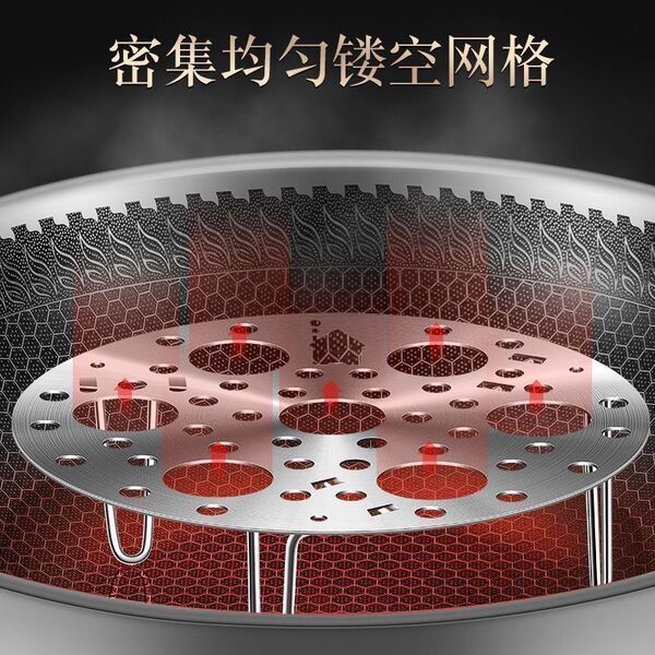 Foldable round steamer stainless steel