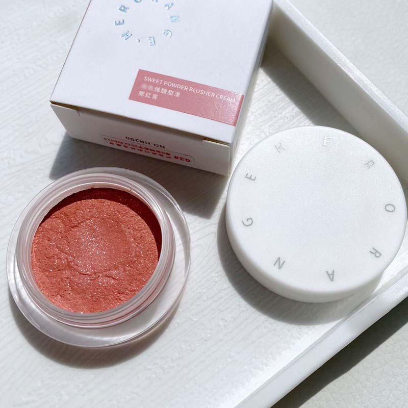 HERORANGE monocromo rubor crema color representación de larga duración maquillaje desnudo natural flash fino monocromo Rouge barro maquillaje cosméticos