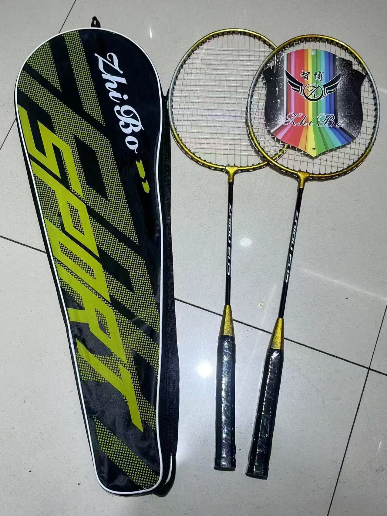 Raqueta de bádminton total para estudiantes y adultos, de una pieza y tipo dividido, aleación de hierro, aleación de aluminio, fibra, raqueta recta, carbono ligero. image 23