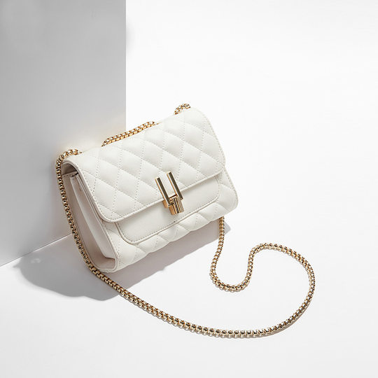 Bag 2023 new leather women's bag diamond chain bag fashion ladies shoulder diagonal bag a generation of hair