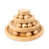 Automatic toy, small bell from natural wood, getting rid of boredom, cat