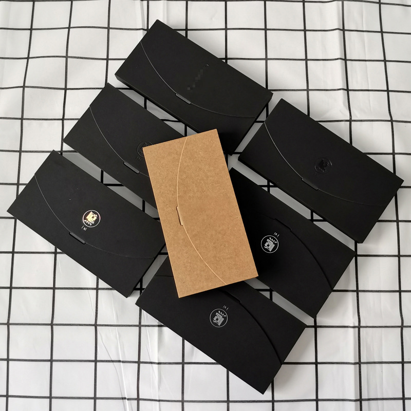 En stock al por mayor sobre neutral caja del teléfono móvil caja de embalaje bufanda de seda marcador integrado caja de regalo con LOGO