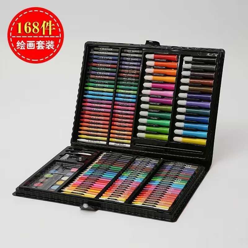 ブラシ子供用お絵かきボードギフト水彩ペン絵画セット洗えるカラーペン絵画カラーブラシクレヨンオイルパステル|undefined