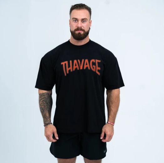 Fitness Training Loose Short-Sleeved Cbum Chris Sports Fitness Breathable Round Neck Short-Sleeved T-Shirt Men's Source Factory