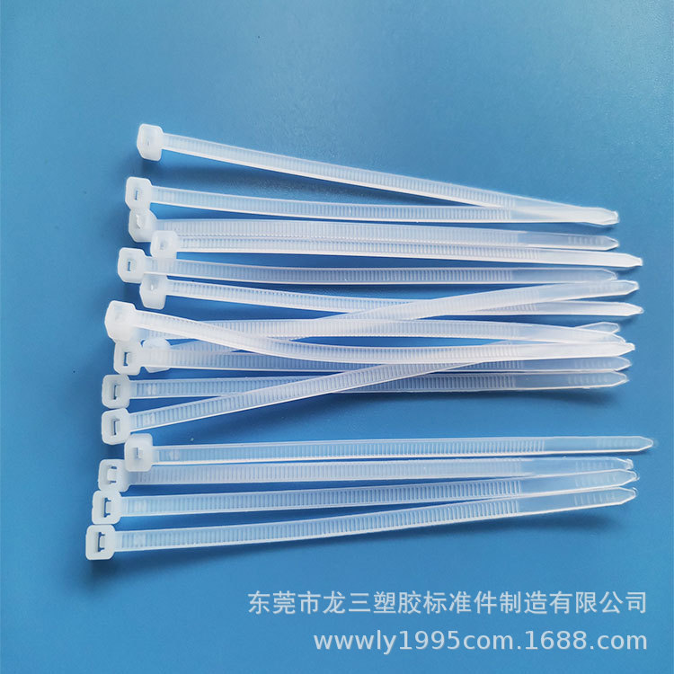 龙三 自锁式尼龙扎带 束线带 标牌扎带 长100mm捆带