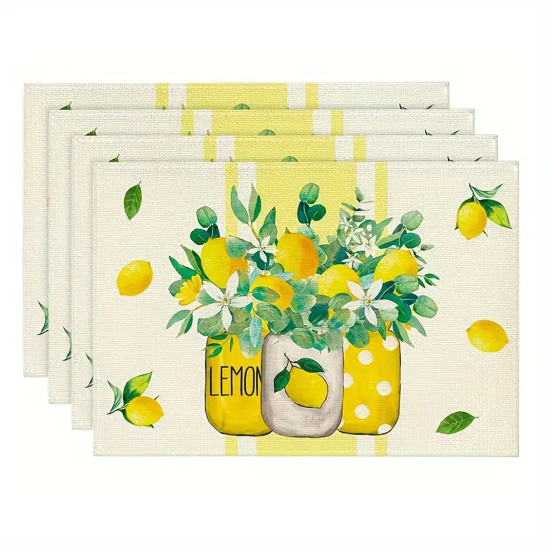 Transfronterizos lino almohadilla de mesa Aliexpress TEMU Amazon almohadilla de mesa cuadrada búfalo rojo almohadilla de Navidad Día de la Independencia