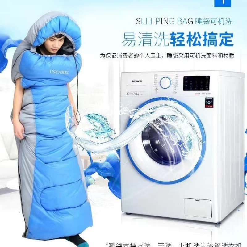 성인용 클리어런스 침낭, 휴대용 여행 필수품, 오리지널 유니버설, 성인용 싱글 및 더블, 야외 호텔