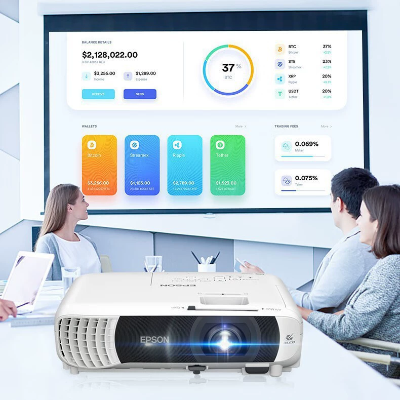 Проектор Epson CB-W55 3 LCD проектор для офиса собрания специальный проектор 4000 люмен