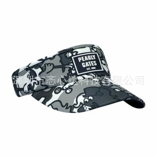 2025 Summer Golf Hat Breathable Sunshade Empty Top Hat Spray Printed Sun Protection Hat Golf Sports Hat