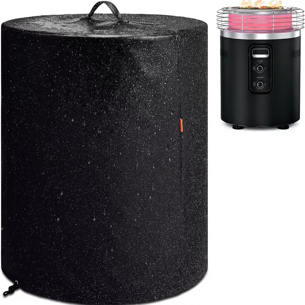 Outdoor Heater and Grill Fire Pit Waterproof and Windproof Cover 600D Pvc Oxford Cloth Waterproof Cover