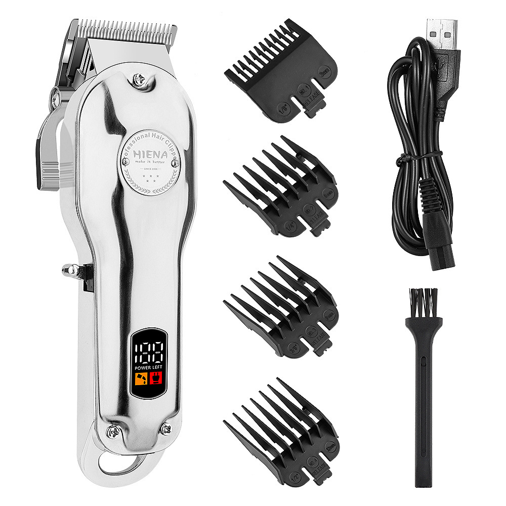 Cortapelos Universal HIENA: Especial para Cortes Transfronterizos, Cortapelos Eléctrico de Alta Potencia para Uso Doméstico, Recortadora Eléctrica para Cabeza Calva, Herramienta de Aseo.