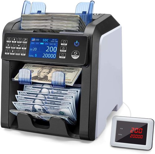 AL-950 Foreign Currency Validator with CIS Image Recognition, Mixed Denomination Totaling, Upright Model, Half-Automatic Sorting Machine