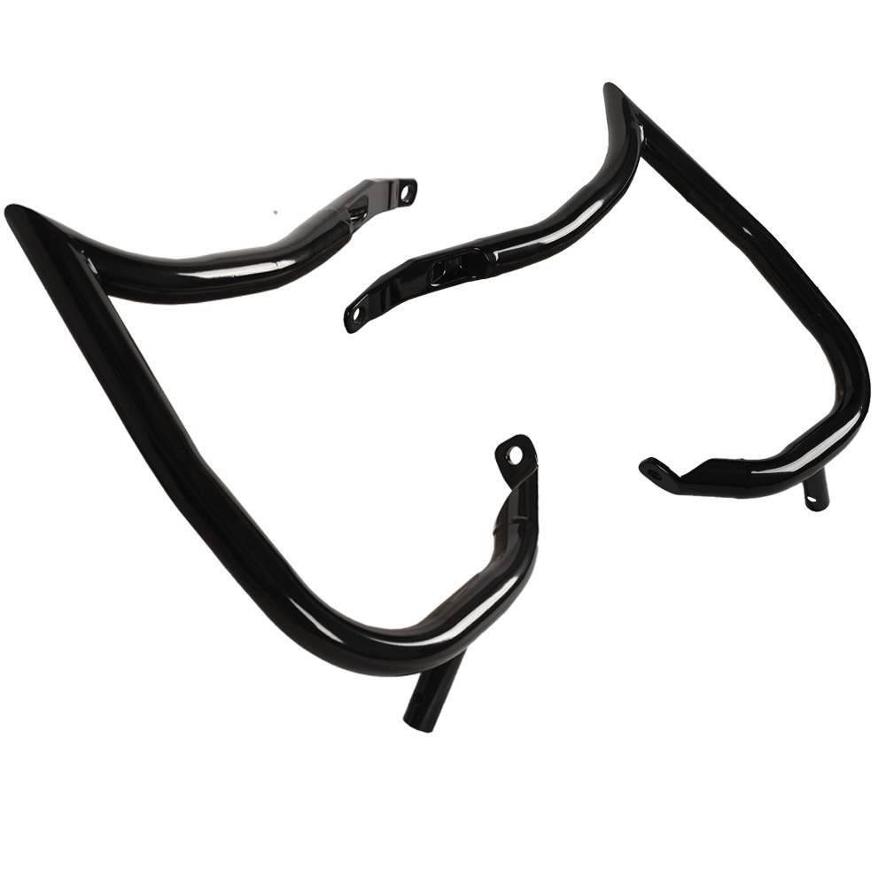 Painted Carbon Steel Harley 14-24 Glide Painted Carbon Steel Rear Bumper with Tow Bar 1.25 Thick Steel Mold