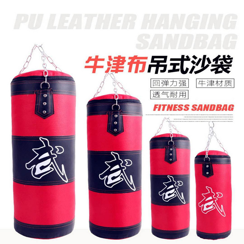 Boxing Sandbags Hanging Hollow Sandbags Taekwondo Oxford Cloth Boxing Sanda Muay Thai Training Solid Boxing Sandbags