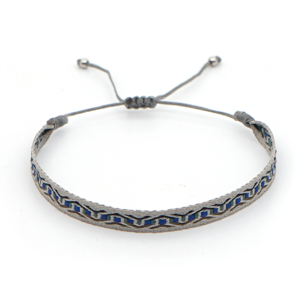Bracelet Ajustable À Carreaux De Style Ethnique En Gros Nihaojewelry display picture 6