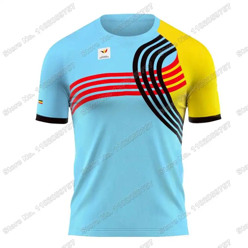 2025 Belgium Team T-Shirt Belgium Mtb Bicycle Sports Shirt Gym Outdoor Technical Shirt Training Top