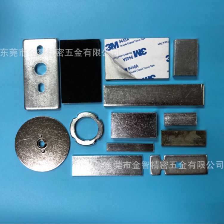 台灯加重铁圆形方形铁块镀锌铁片 配重铁块现货冲压件铁条档片