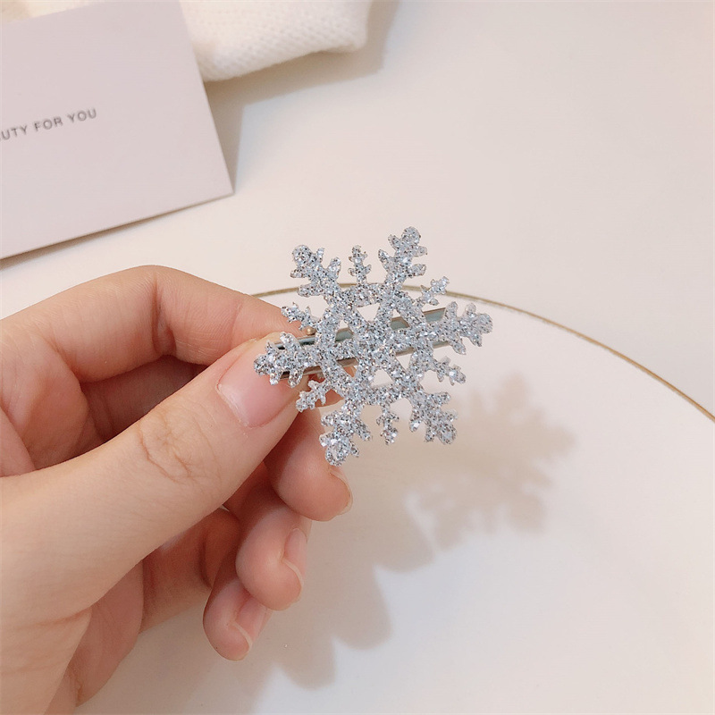 大きいサイズの雪の金属のヘアピンの女性の小さいクリップのアヒルの口は額の前髪を挟みます。|undefined