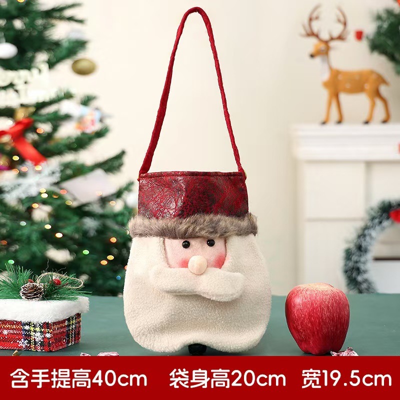 新しいクリスマス装飾プレゼント袋クリスマスキャンディギフトバッグ平安夜口手提げリンゴ袋卸売り|undefined