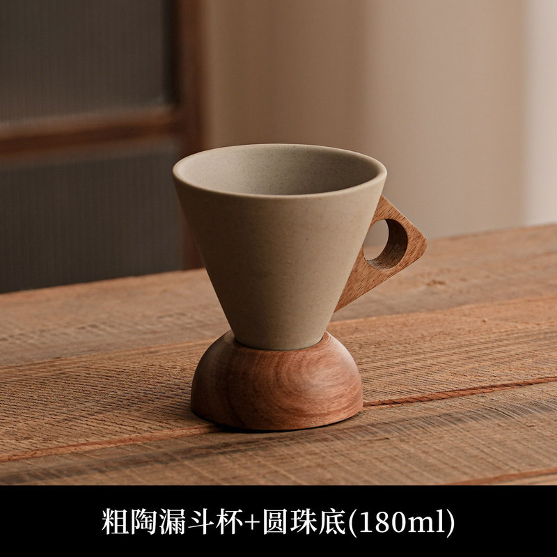 中古风陶瓷咖啡杯套装生椰拿铁美式杯小众粗陶杯雪糕筒杯代发批发|undefined