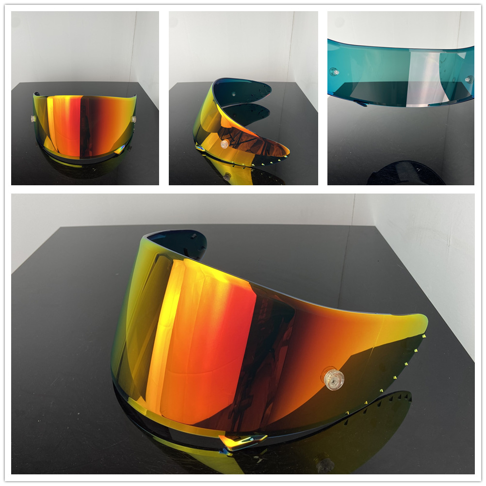 X14 Large Nail Buckle Helmet Lens Suitable for Z7 Nxr Rf1200 Xspirit Electroplated Helmet Mirror