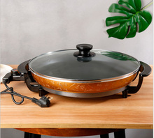 批發40厘米圓形電煎鍋 單面加熱電餅鐺 不粘比薩鍋 水煎包 平底鍋