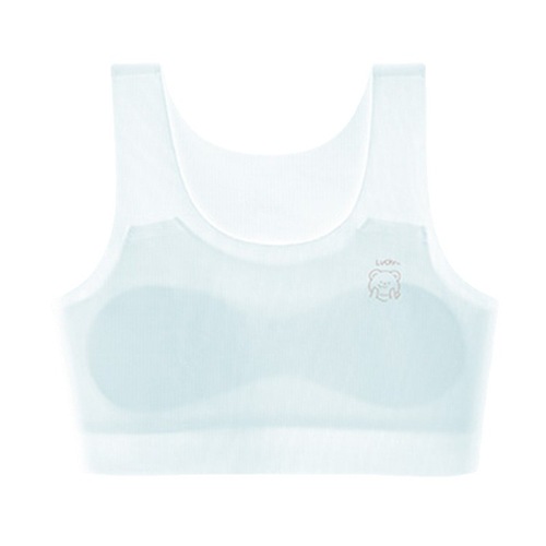 Summer Silk Development Stage Girl's Seamless Underwear Girls' Primary and Secondary School Bra Lightweight Breathable Children's Vest