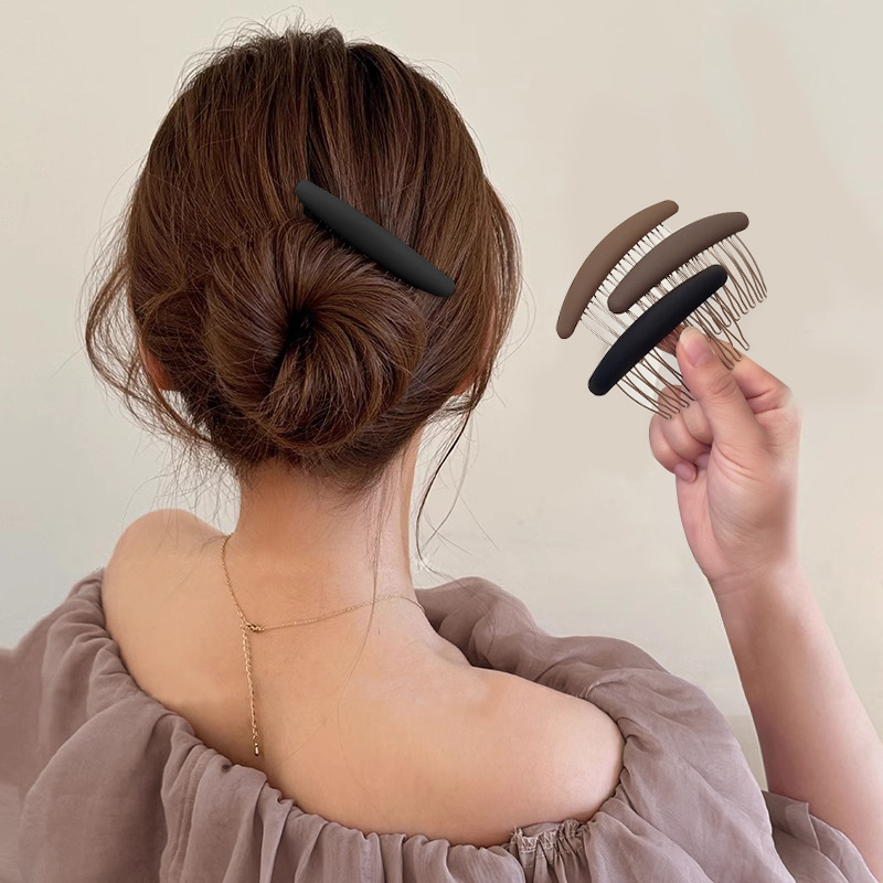 Pein de cabello invertido sin marca de color curry simple dulce broche clip clip