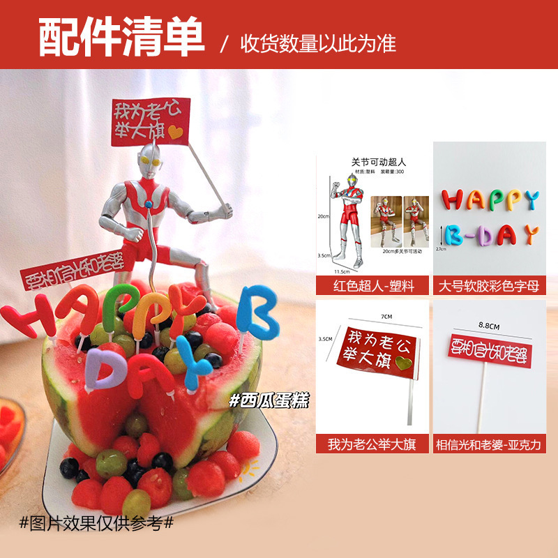 風ネット有名人夏のフルーツスイカケーキデコレーションおにぎり小動物ハッピーバースデーカードベーキングプラグイン送料無料|undefined