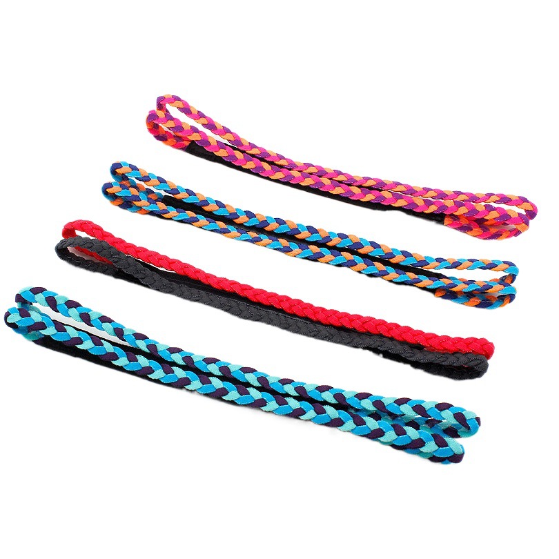 Aolikes en stock trenza yoga diadema deportes silicona antideslizante diadema deportiva fitness sudor guía