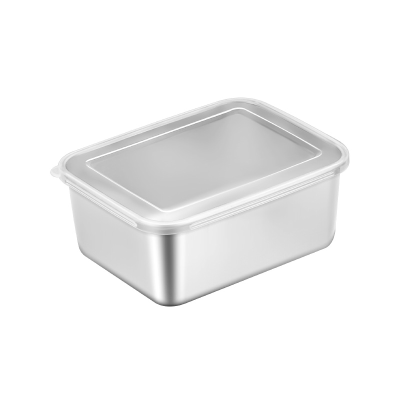 Caja de almuerzo de grado alimenticio de acero inoxidable 304 caja sellada con caja de almuerzo de arroz caja de almuerzo de fruta especial para refrigerador
