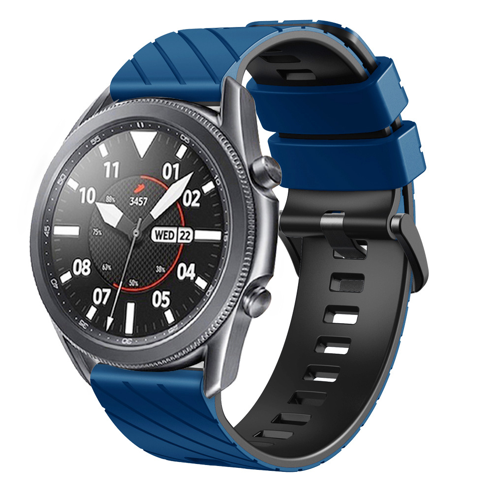 Suitable for suunto9peak silicone watch strap, 22mm twill dual-color wristband, Suunto9 Peak undefined