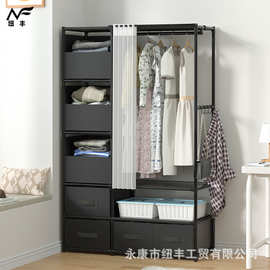 衣柜家用卧室外贸跨境简易柜子防尘收纳置物架子出租房衣橱结实耐