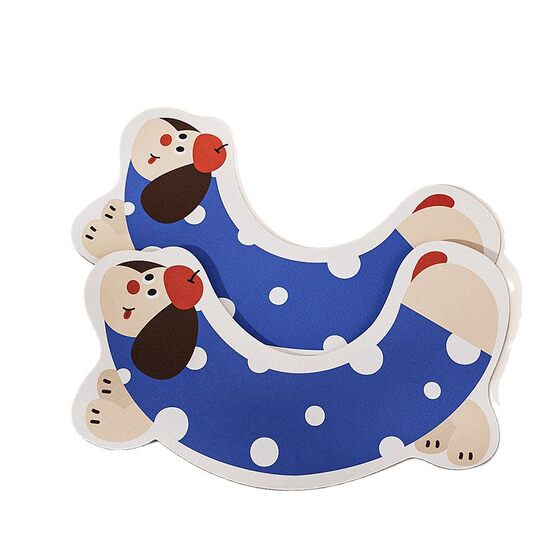 Dachshund Dog Toilet Toilet Water Absorbent Quick-drying Non-slip Dirty-resistant Floor Mat Diatom Mud Floor Mat Toilet U-shaped Non-slip Mat