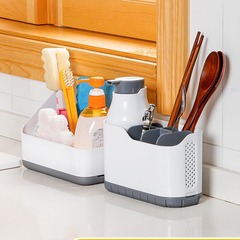 日本の台所の清潔用具の箸のスプーンの収納箱は取り外し可能です。