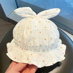 Baby Girl Hat Spring Summer Thin Cute Princess Hat Summer Sun Protection Hat Infant Sweet Butterfly Knot Visor Hat